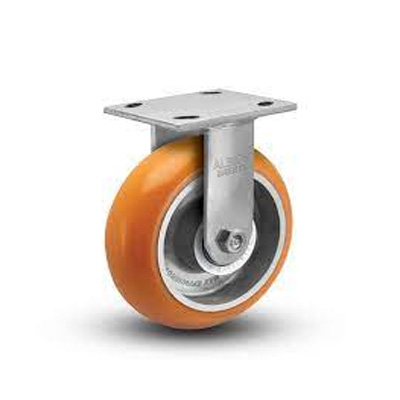 CASTER WHEEL ORANGE 3'' NONSWIVEL